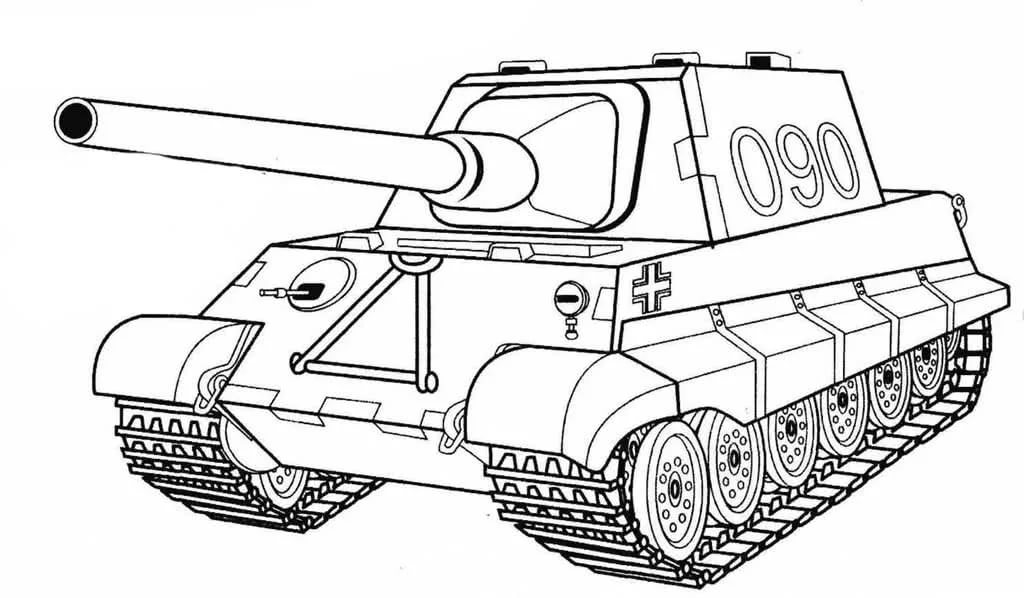 110 раскрасок с танками для распечатки