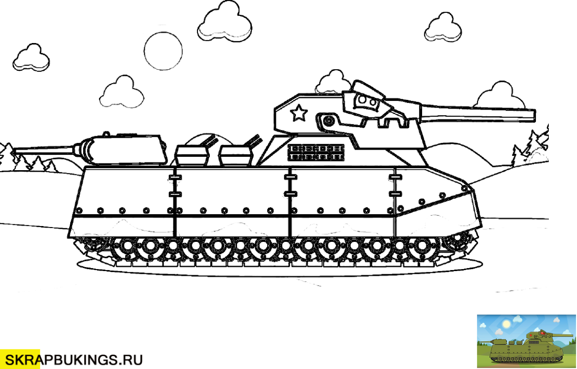 110 раскрасок с танками для распечатки