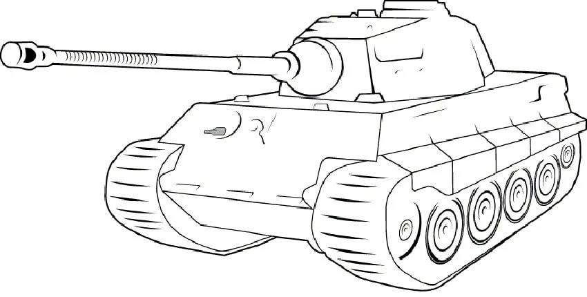 110 раскрасок с танками для распечатки