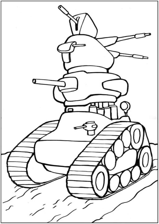 110 раскрасок с танками для распечатки