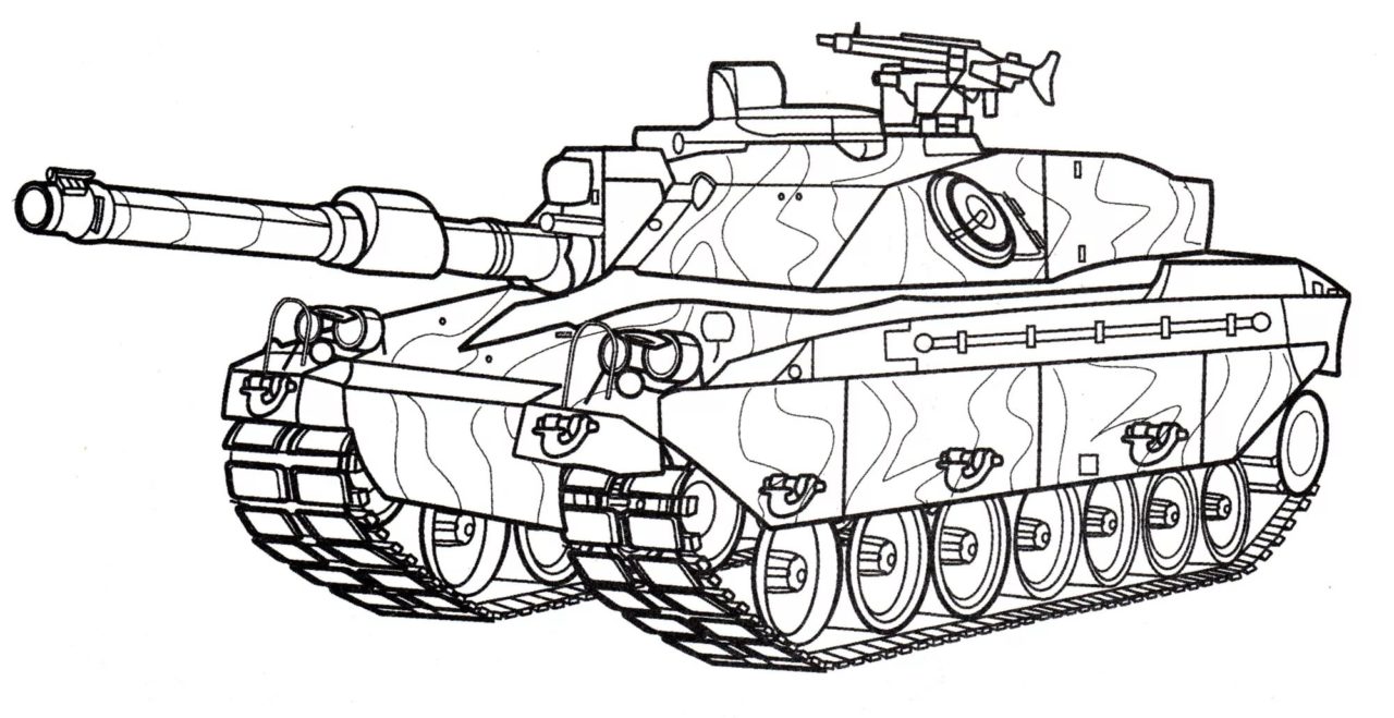 110 раскрасок с танками для распечатки